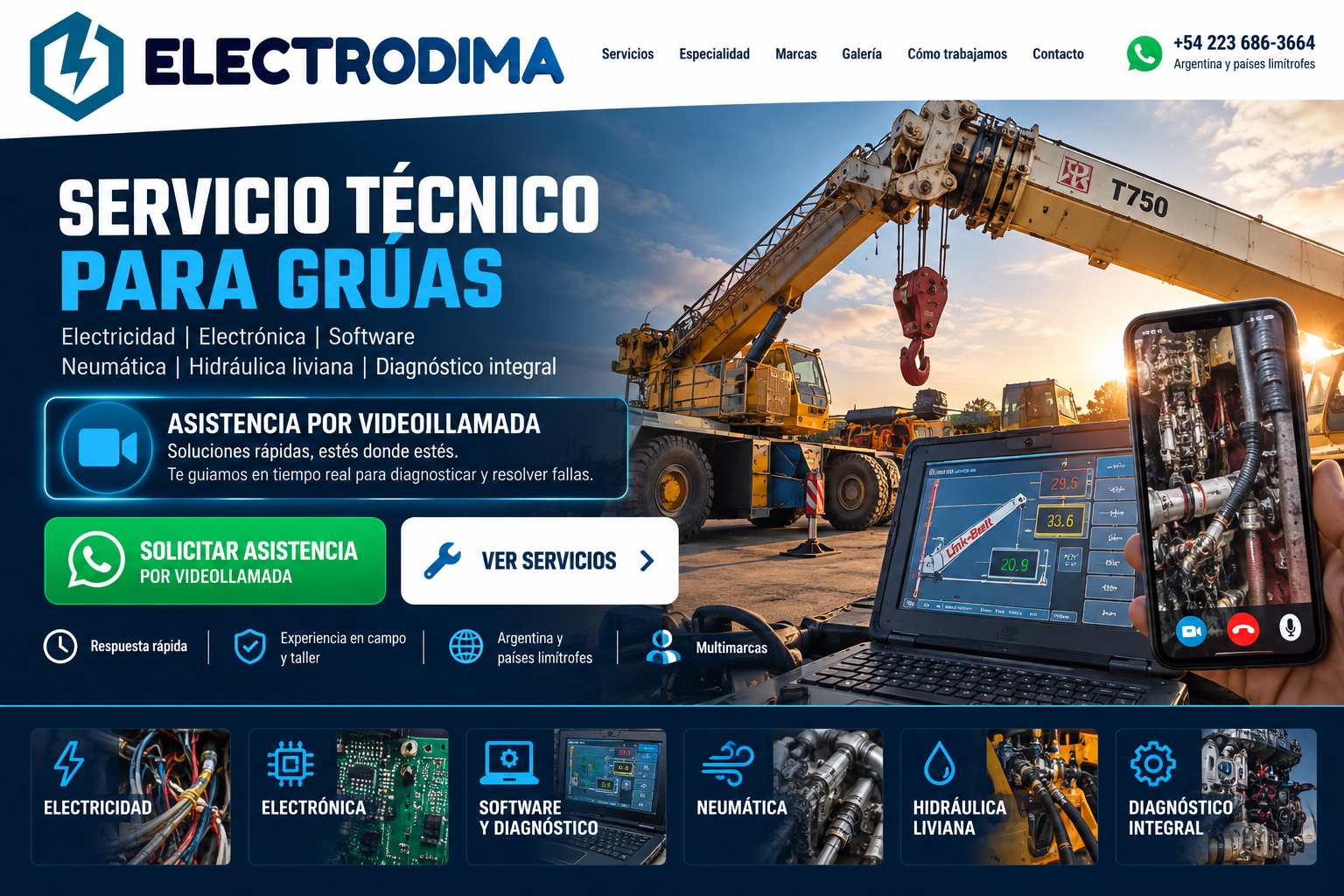 ELECTRODIMA - Servicio técnico para grúas